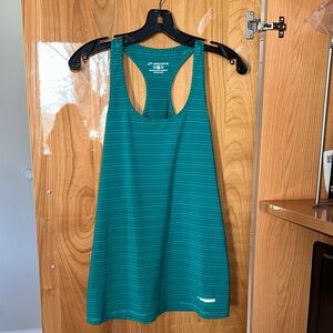 Brooks Turquoise Striped Women's Tank Top size medium. NWOT
